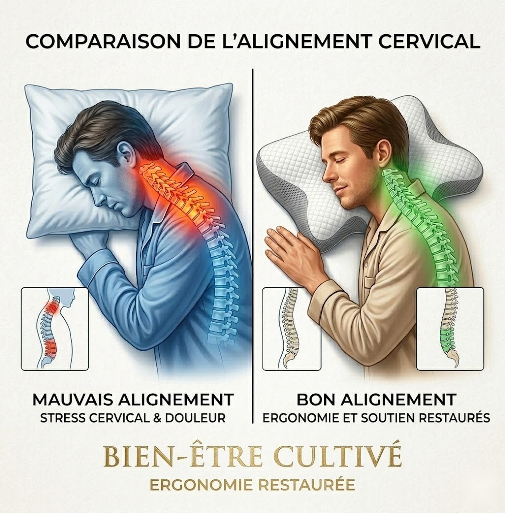 Oreiller Ergonomique Cervical Sleepotex™ - Sleepotex